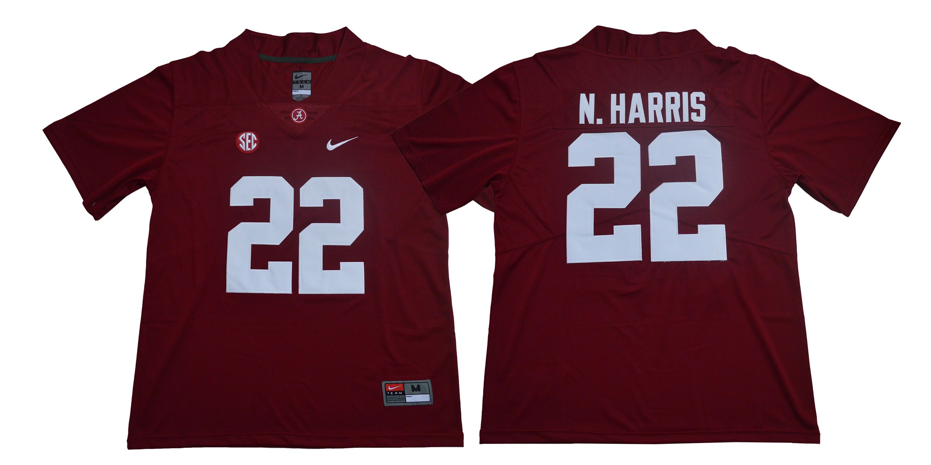 Men Alabama Crimson Tide #22 N.Harris Red Legendary Edition NCAA Jerseys